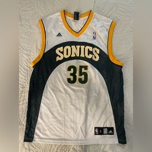 Adidas Kevin Durant #35 Replica Seattle SuperSonics jersey